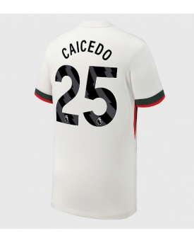 Chelsea Moises Caicedo #25 Maglia Gara Trasferta Repliche 2025-26 Maniche Corte